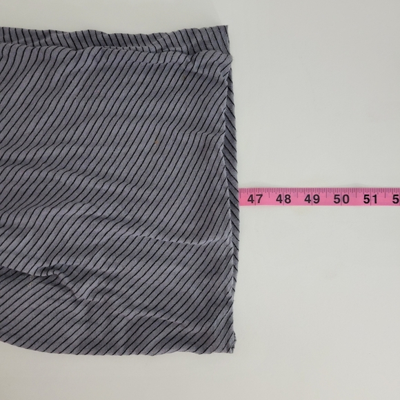 Standard James Perse Knit Striped Ruched Side Midi Bodycon Tank Dress - Picture 11 of 12